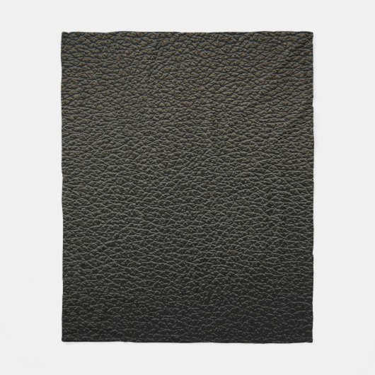Zwarte lederen textuur of achtergrond. abstract, a fleece deken (Voorkant)