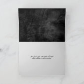 zwarte lederen verjaardag voor pap kaart (Binnen)