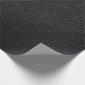 Zwarte ledertextuur en achtergrondleder, textuur cadeaupapier (Hoek)