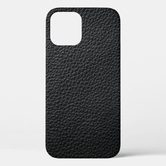 Zwarte ledertextuur en achtergrondleder, textuur Case-Mate iPhone case (Achterkant)