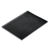 Zwarte ledertextuur en achtergrondleder, textuur notitieboek (Linkerzijde)