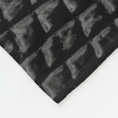 Zwarte ledertextuur fleece deken (Hoek)