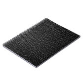 Zwarte ledertextuur notitieboek (Linkerzijde)