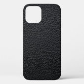 Zwarte ledertextuur of achtergrond. leder, textiel Case-Mate iPhone case (Achterkant)
