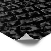 Zwarte ledertextuur poster (Hoek)