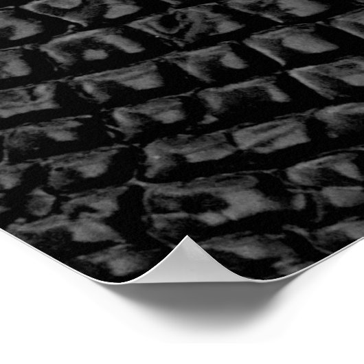 Zwarte ledertextuur poster (Hoek)