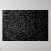 Zwarte ledertextuur poster (Voorkant)