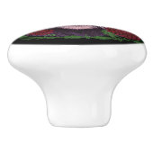 Zwarte Leeuw Dalia Keramische Knop (Zijkant)