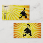 Zwarte Leeuw; Leeuw Visitekaartje (Voorkant / Achterkant)