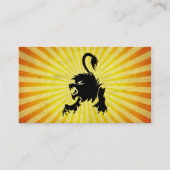 Zwarte Leeuw; Leeuw Visitekaartje (Achterkant)