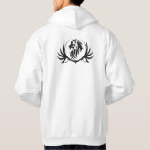 Zwarte Leeuwen Kop Hoodie (Achterkant)