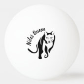 Zwarte Leeuwin Koningin van de Jager Pingpongbal (Voorkant)