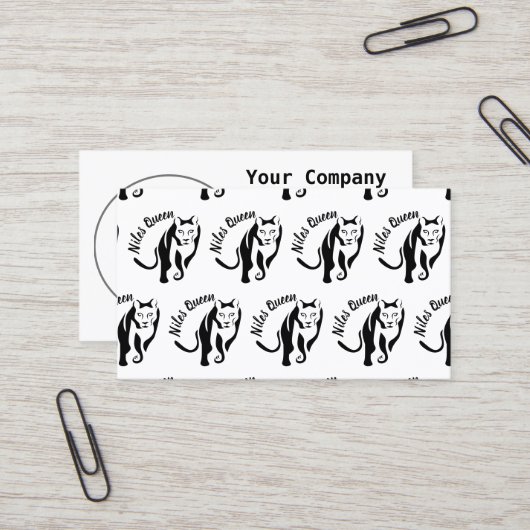 Zwarte Leeuwin Koningin van de Jager Visitekaartje (Voorkant / Achterkant in situ)