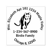 Zwarte Leeuwin Koningin van de Nijl Zelfinktende Stempel (Design)