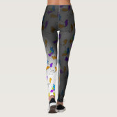 Zwarte legging met print (Achterkant)