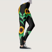 Zwarte legging met zonnebloemen (Rechts)