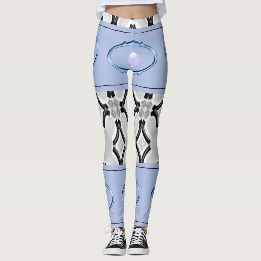 zwarte leggings lange tiener (Voorkant)