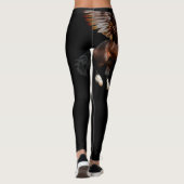 Zwarte Leggings met de Bay Pegasus (Achterkant)