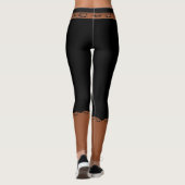 Zwarte Leggings met faux-gordels en cowboylaarzen (Achterkant)