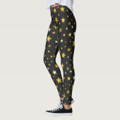 Zwarte Leggings met gouden sterren (Links)