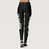 Zwarte Leggings met GW-logo (Achterkant)