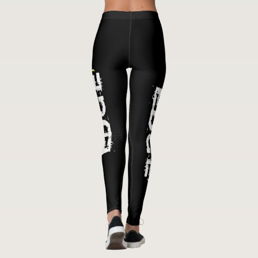 Zwarte Leggings met GW-logo (Achterkant)
