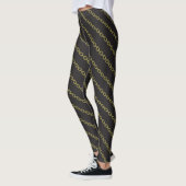 Zwarte Leggings met kool Gold Chains (Links)