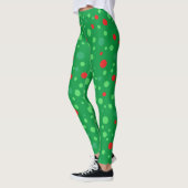 Zwarte Leggings met rode en rode poka (Links)