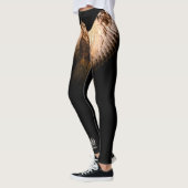 ZWARTE LEGGINGS MET UIL IN VLUCHT (Links)