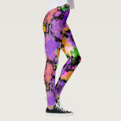Zwarte Leggings met Verfspetters (Rechts)