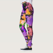Zwarte Leggings met Verfspetters (Links)