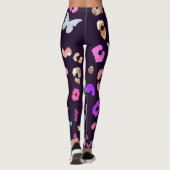 Zwarte Leggings van de luipaard (Achterkant)