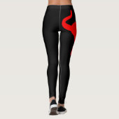 Zwarte Leggings voor kattenliefhebbers (Achterkant)