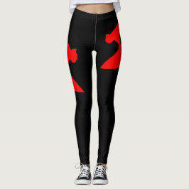Zwarte Leggings voor kattenliefhebbers