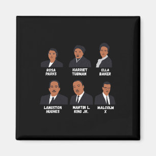 Zwarte leiders Inspireren zwarte geschiedenis Afri Magneet