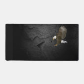 Zwarte leisteen rock met kale adelaar bureaumat (Voorkant)