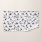 Zwarte Lelie Bloemen Bad Handdoek (Handdoek)