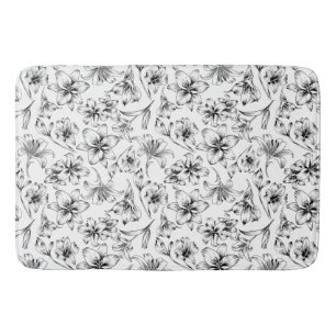 Zwarte Lelie Bloemen Badmat