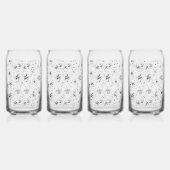 Zwarte Lelie Bloemen Blikvorm Glas (Rechts)