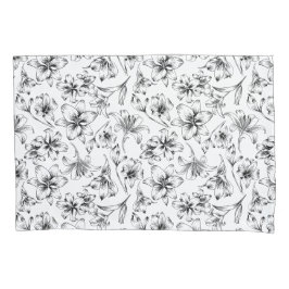 Zwarte Lelie Bloemen Kussensloop