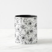 Zwarte Lelie Bloemen Mok (Midden)