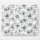 Zwarte Lelie Bloemen Muismat (Voorkant)