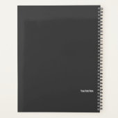 Zwarte Lelie Bloemen Planner (Achterkant)