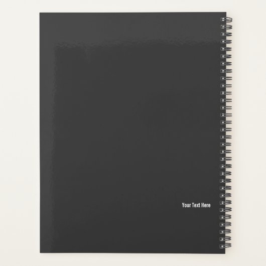 Zwarte Lelie Bloemen Planner (Achterkant)