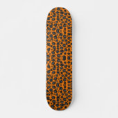 Zwarte leopard Print Skateboard (Voorkant)