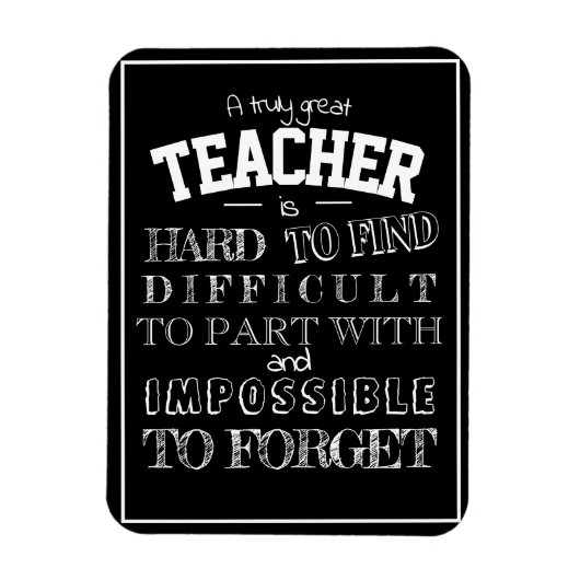 Zwarte leraar Bedankt voor de waardering Gift voor Magneet (Verticaal)