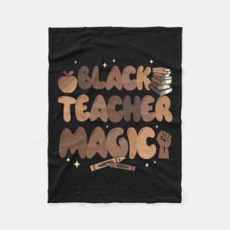 Zwarte Leraar Geschiedenis Magisch Onderwijs Melan Fleece Deken