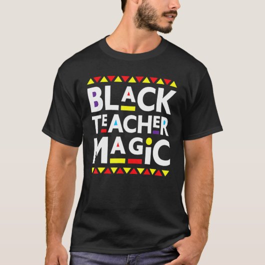 Zwarte-leraar Magic Black geschiedenismaand 2023 A T-shirt (Voorkant)