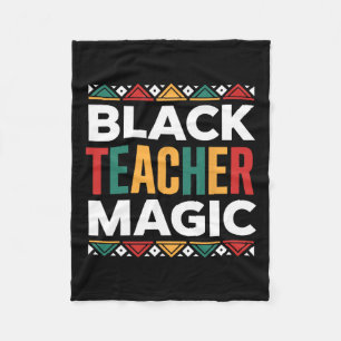 Zwarte Leraar Magie Zwarte Geschiedenis Maand Afri Fleece Deken