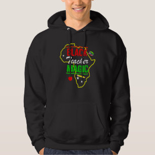 Zwarte Leraar Magie Zwarte Geschiedenis Maand Afri Hoodie